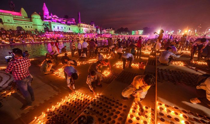 Ayodhya Diwali PTI