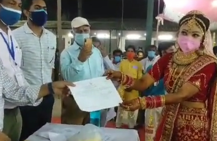 up panchayat election results 2021 bride won election on wedding day