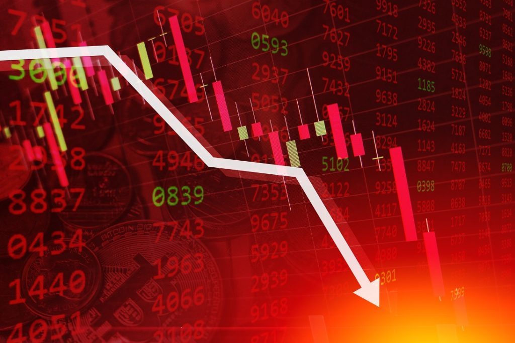 शेयर बाजार में हाहाकार: सेंसेक्स 1350 अंक से ज्यादा टूटकर 57 हजार से नीचे, निफ्टी में भी जोरदार गिरावट