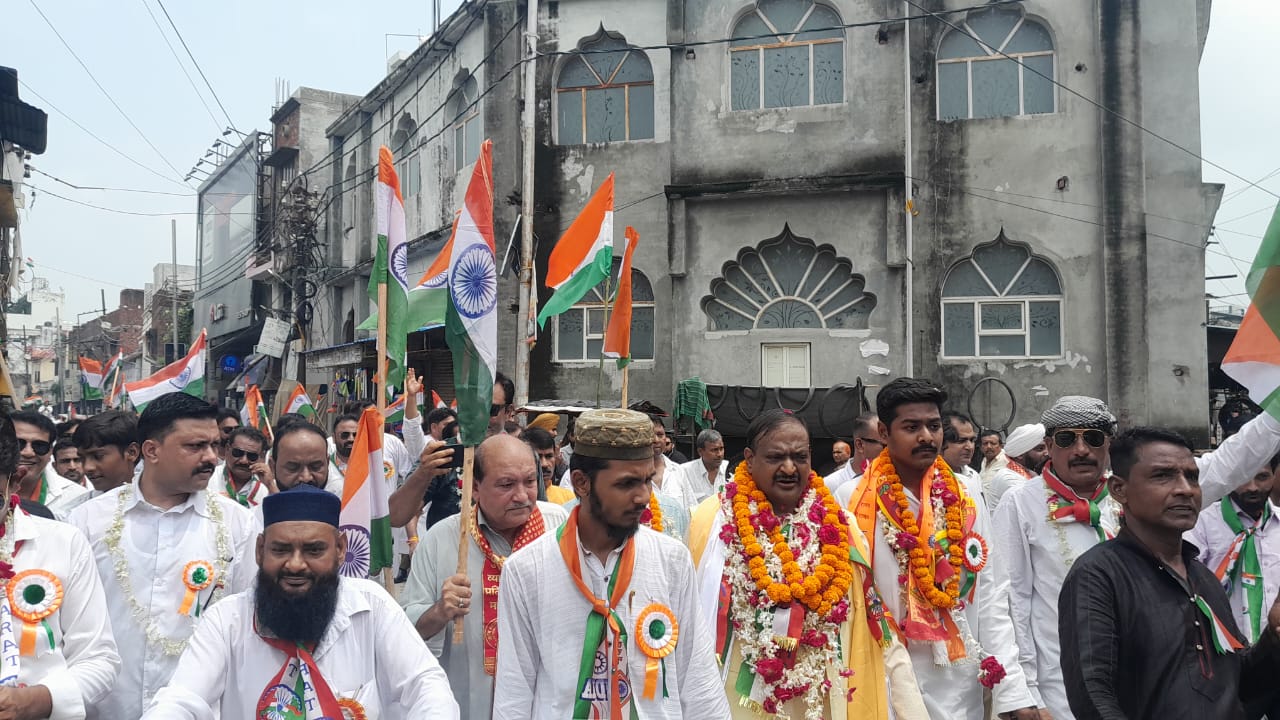 रामपुर तिरंगा यात्रा