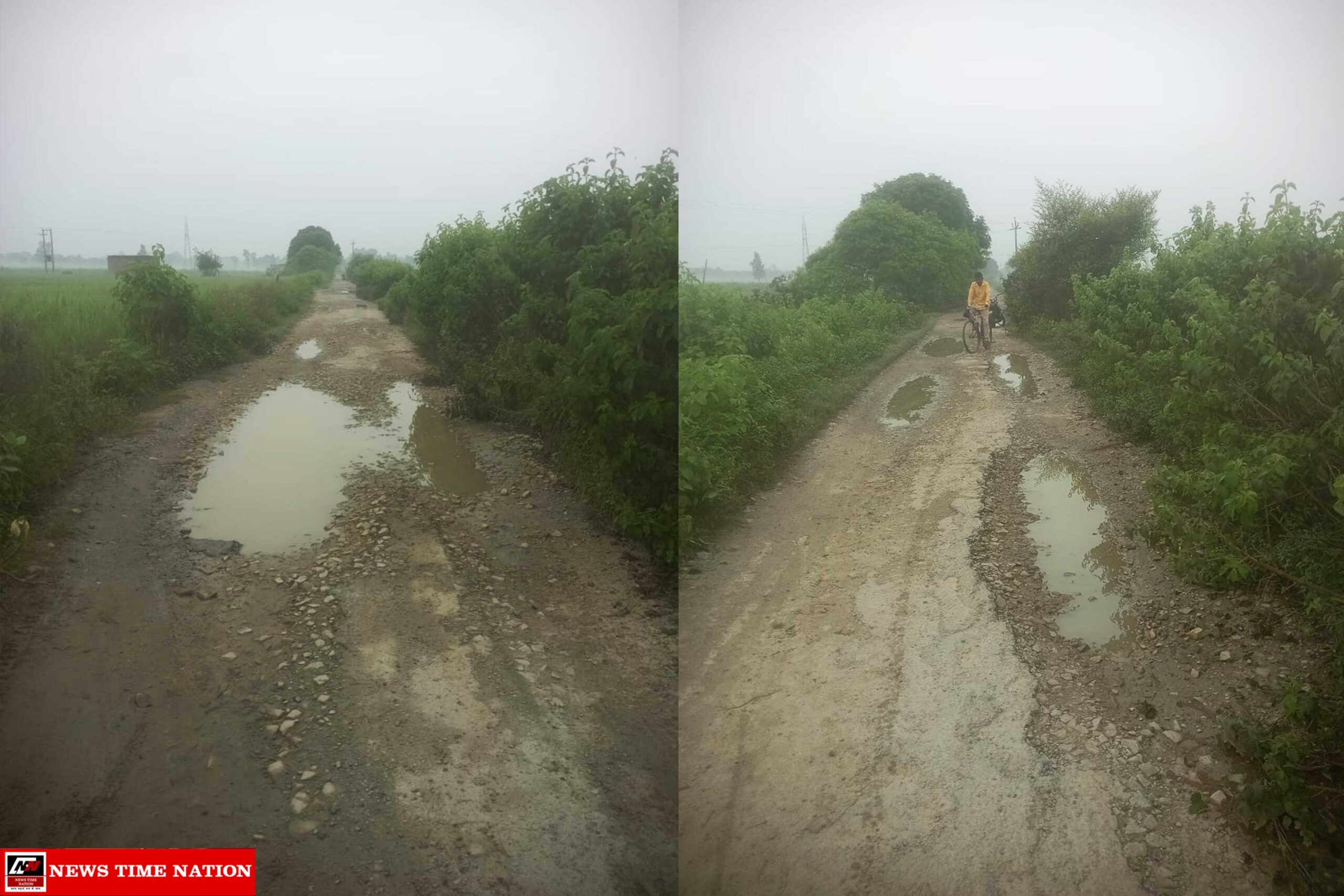 रसूलपुर–सादुल्लापुर मार्ग की बदहाल स्थिति