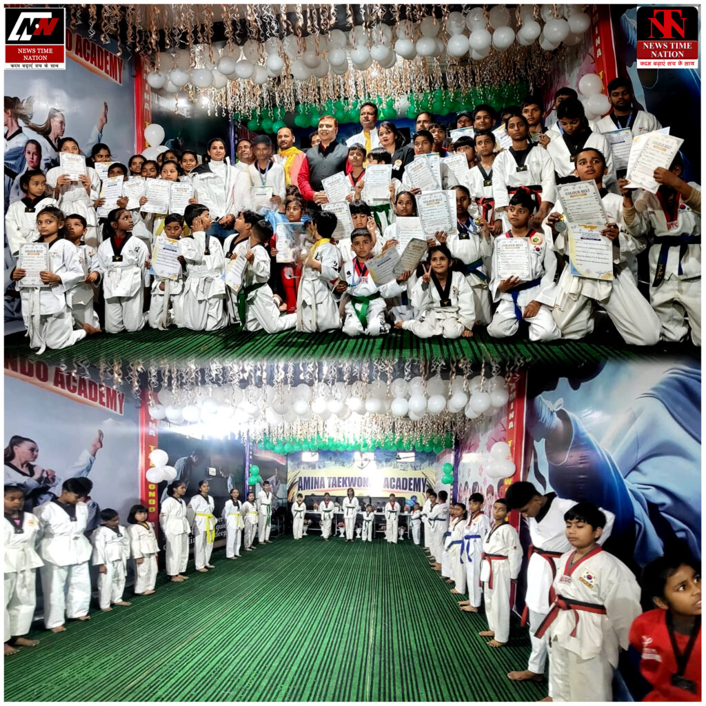 सुलतानपुर: अमीना ताइक्वांडो अकादमी में होनहार खिलाड़ियों का सम्मान, मेडल व बेल्ट पाकर बढ़ा आत्मविश्वास ! 2 02 22