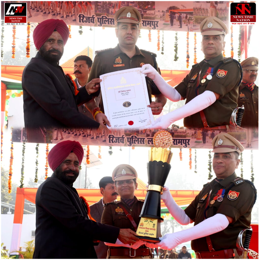 रामपुर: गणतंत्र दिवस पर भव्य पुलिस परेड, कृषि राज्य मंत्री बलदेव सिंह औलख ने ली सलामी, कर्मी सम्मानित! 4 35