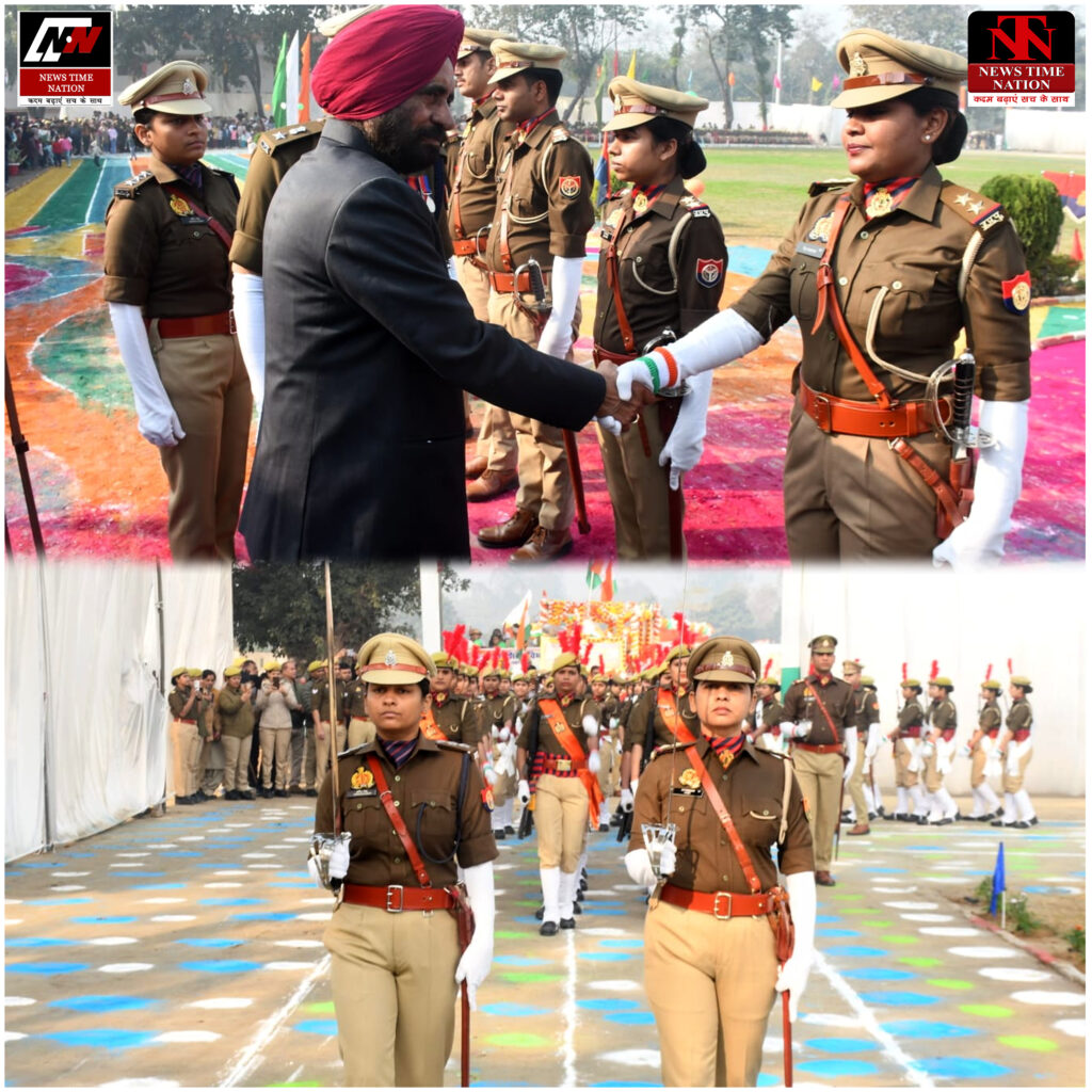 रामपुर: गणतंत्र दिवस पर भव्य पुलिस परेड, कृषि राज्य मंत्री बलदेव सिंह औलख ने ली सलामी, कर्मी सम्मानित! 1 37