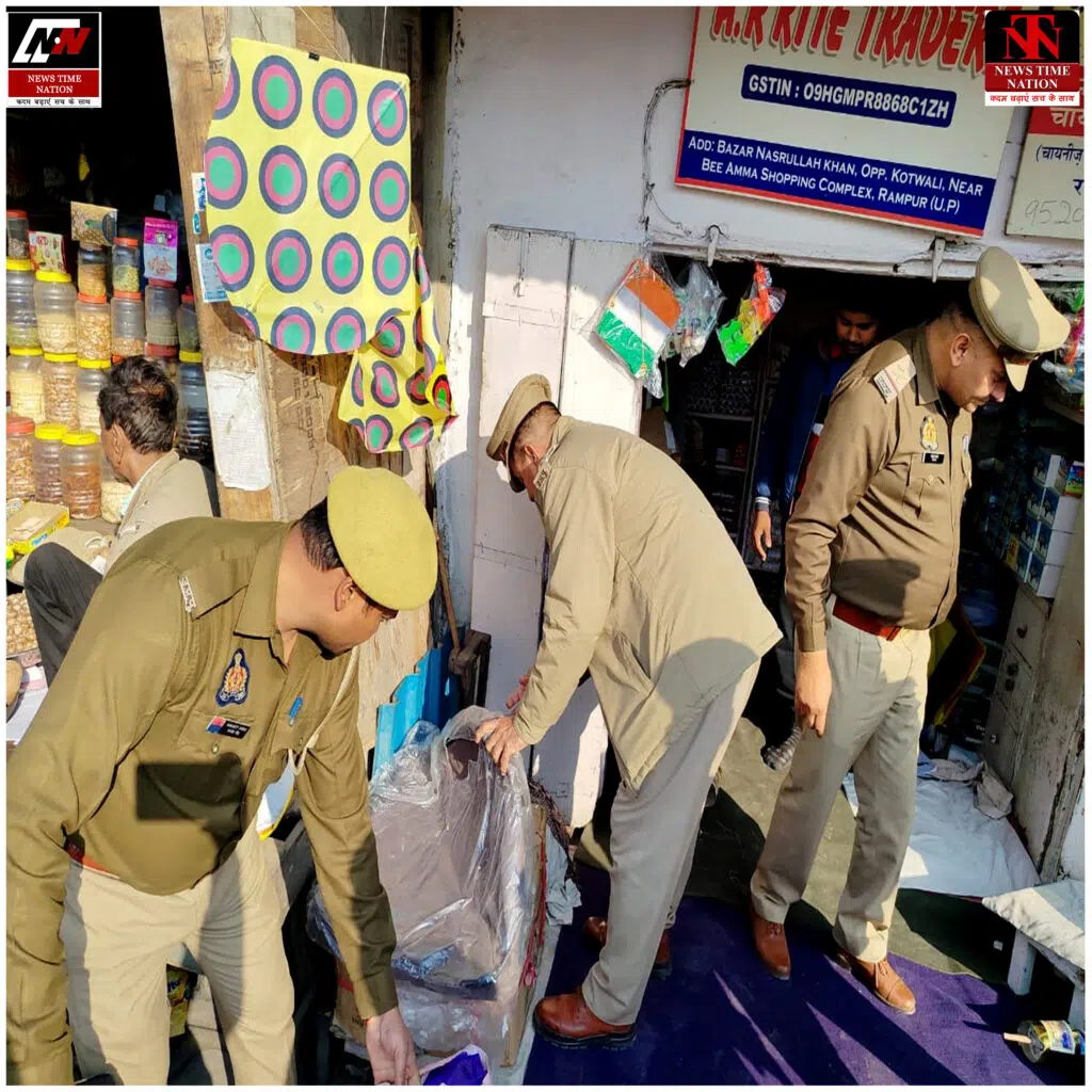 रामपुर में चायनीज मंझे पर सख्ती: शहर कोतवाली पुलिस की दुकानों व गोदामों पर छापेमारी ! 1 08