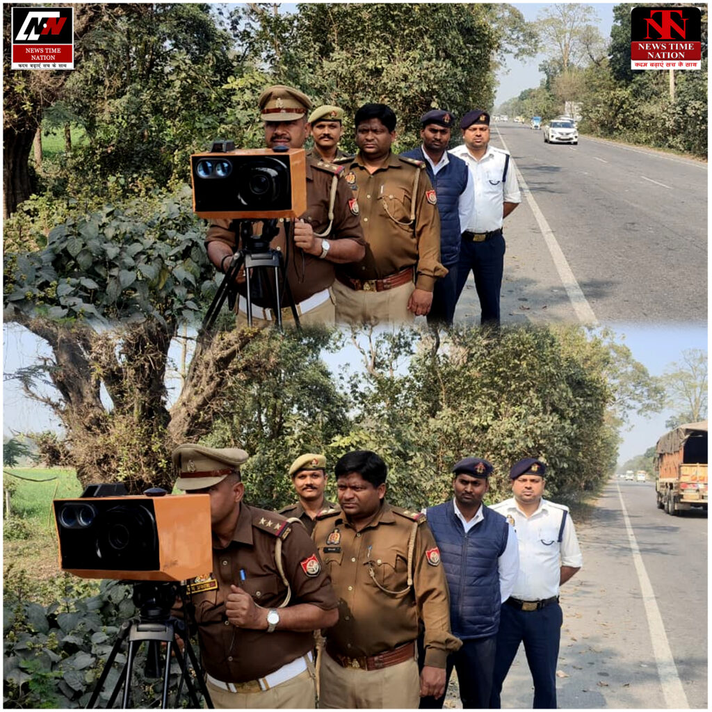 बहराइच: तेज रफ्तार वाहनों पर ट्रैफिक पुलिस का हंटर; स्पीड राडार से 21 का चालान, 42 हजार का जुर्माना ! 1 17 3
